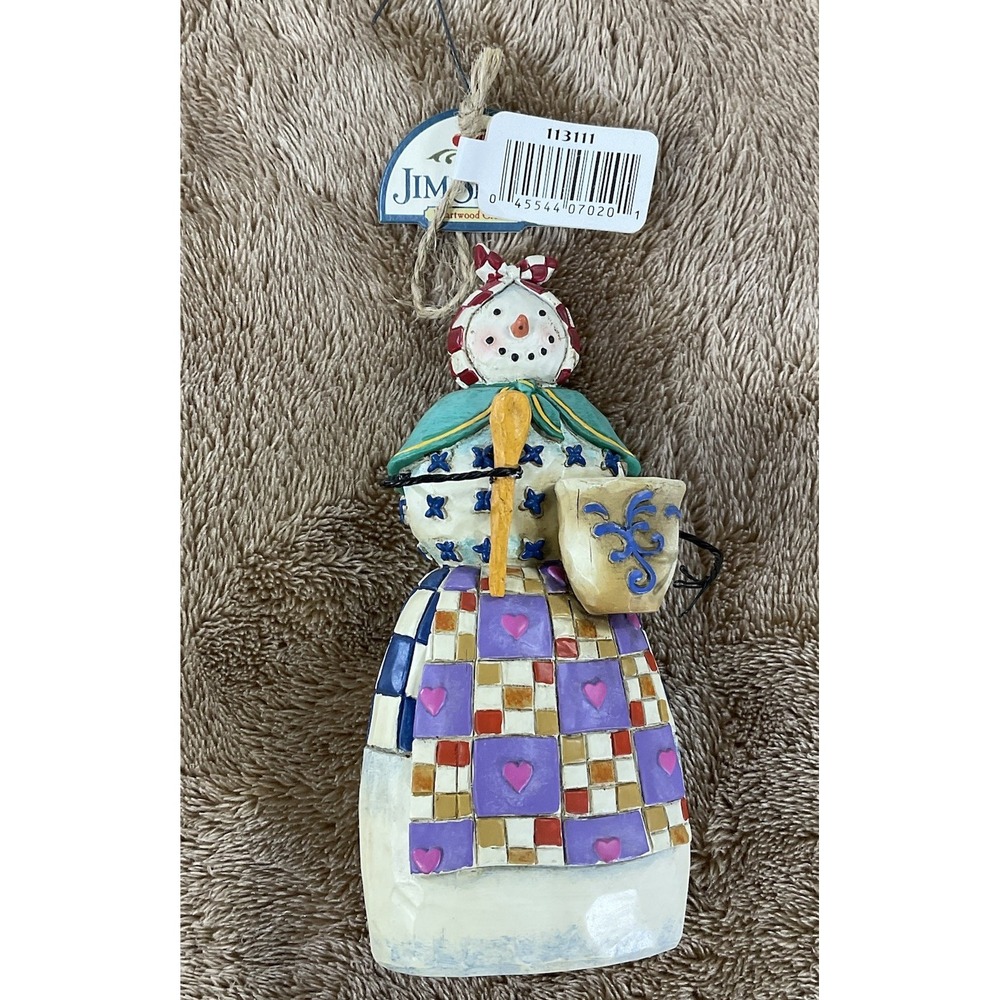Vtg Jim Shore Heartwood Creek 2003 Winter's Comfort Figurine 112247 Snow Woman